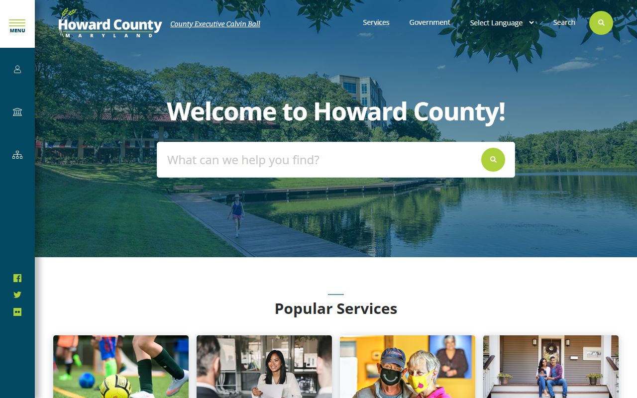Howard County government website for Ellicott City property records