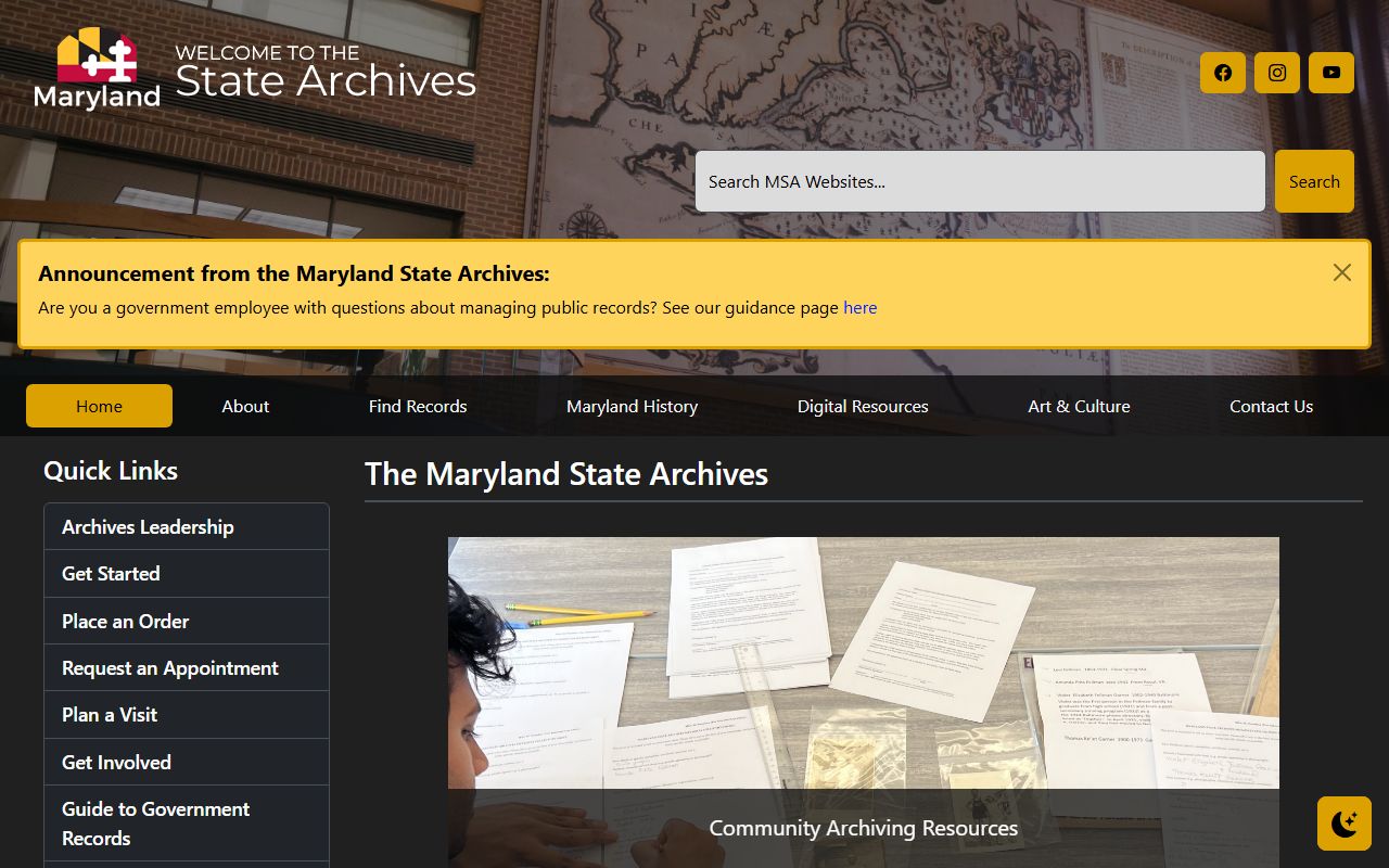 Maryland State Archives for historical Cecil County property records