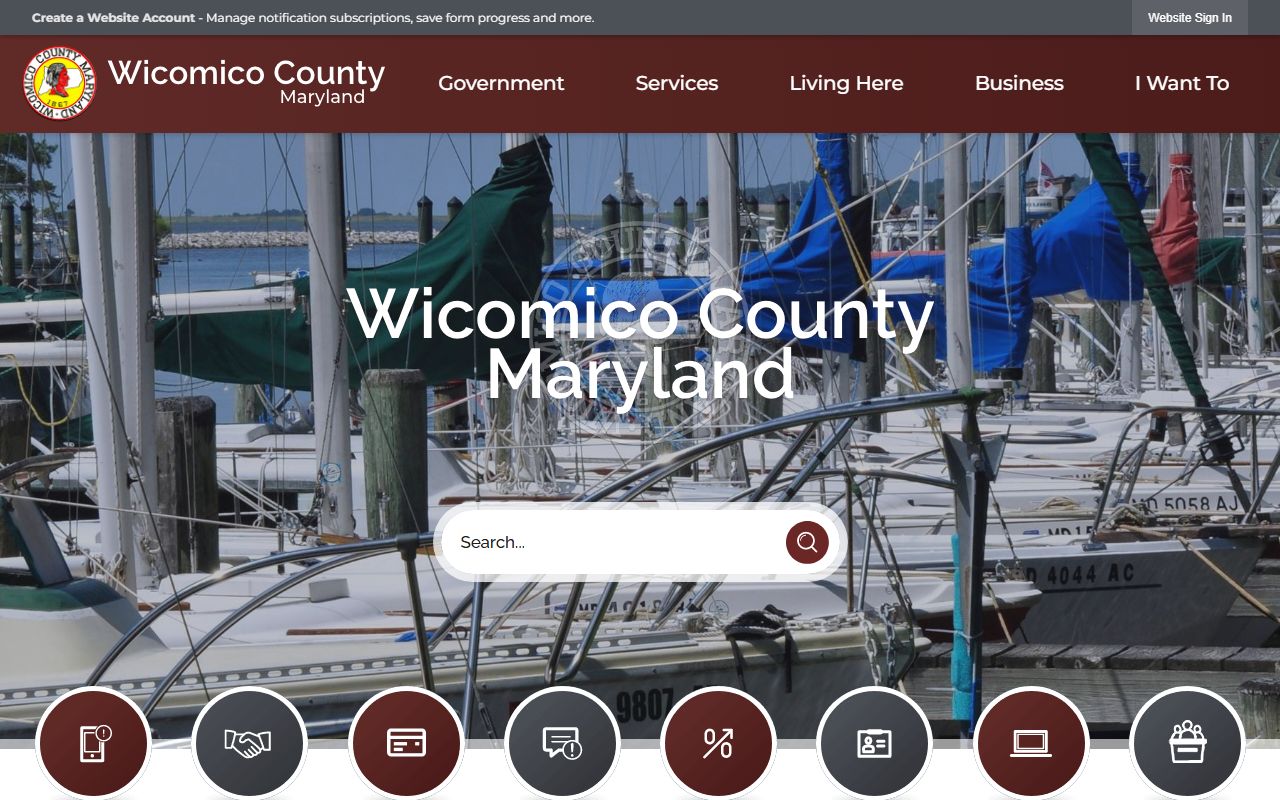 Wicomico County government website for property records
